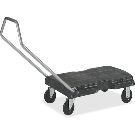 Rubbermaid Commercial Utility Duty Triple Trolley, Plastic; Structural Foam, 500 lb Load Capacity, 20.5" W, 32.5" H RCP440100BK
